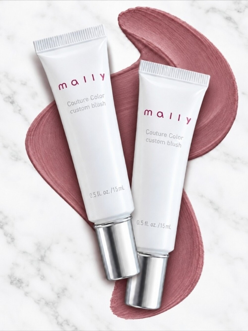 2 x Mally Couture Color Custom Blush Ph reactive liquid blush .5oz ea New!